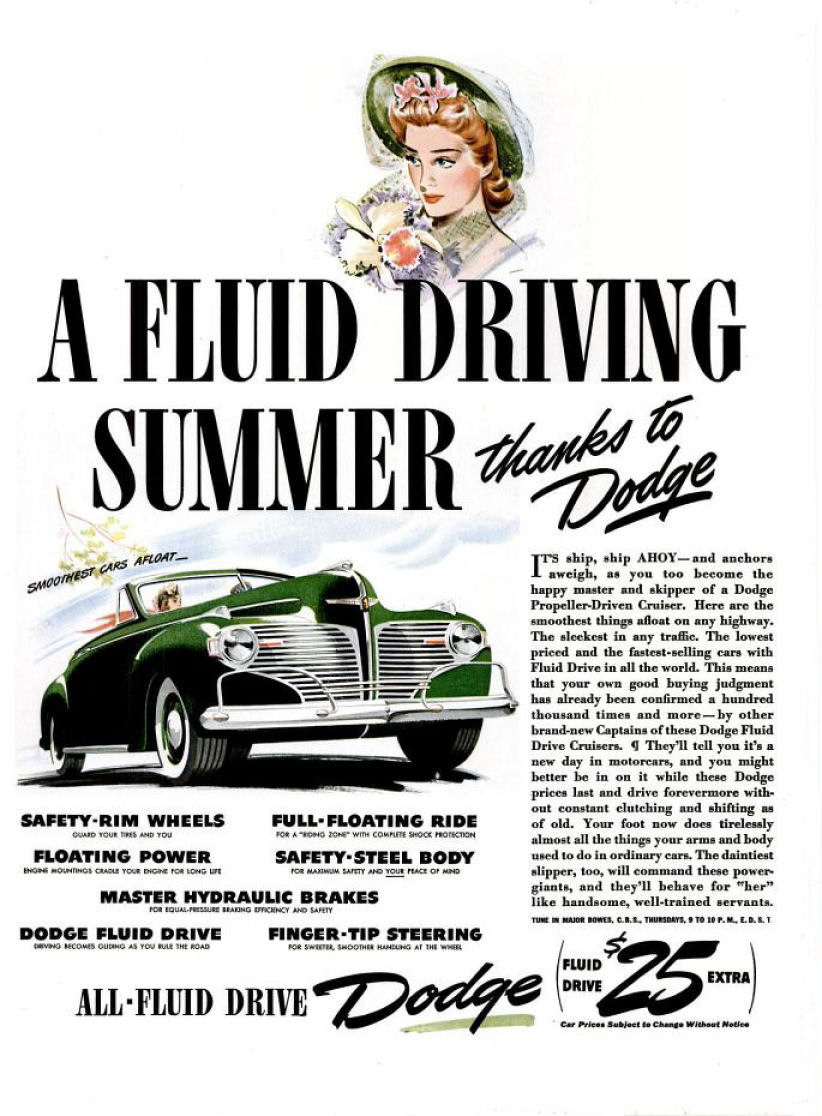 1941 Dodge Auto Advertising